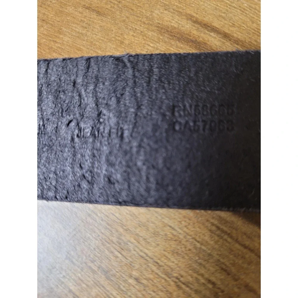 Nordstrom Black Leather Ring Womens‎ Western Belt Buckle Classic Style Size S